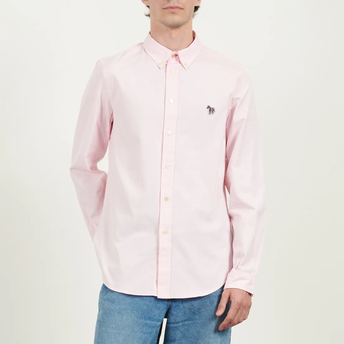 Paul Smith Мужская рубашка Zebra Logo Tailored Fit