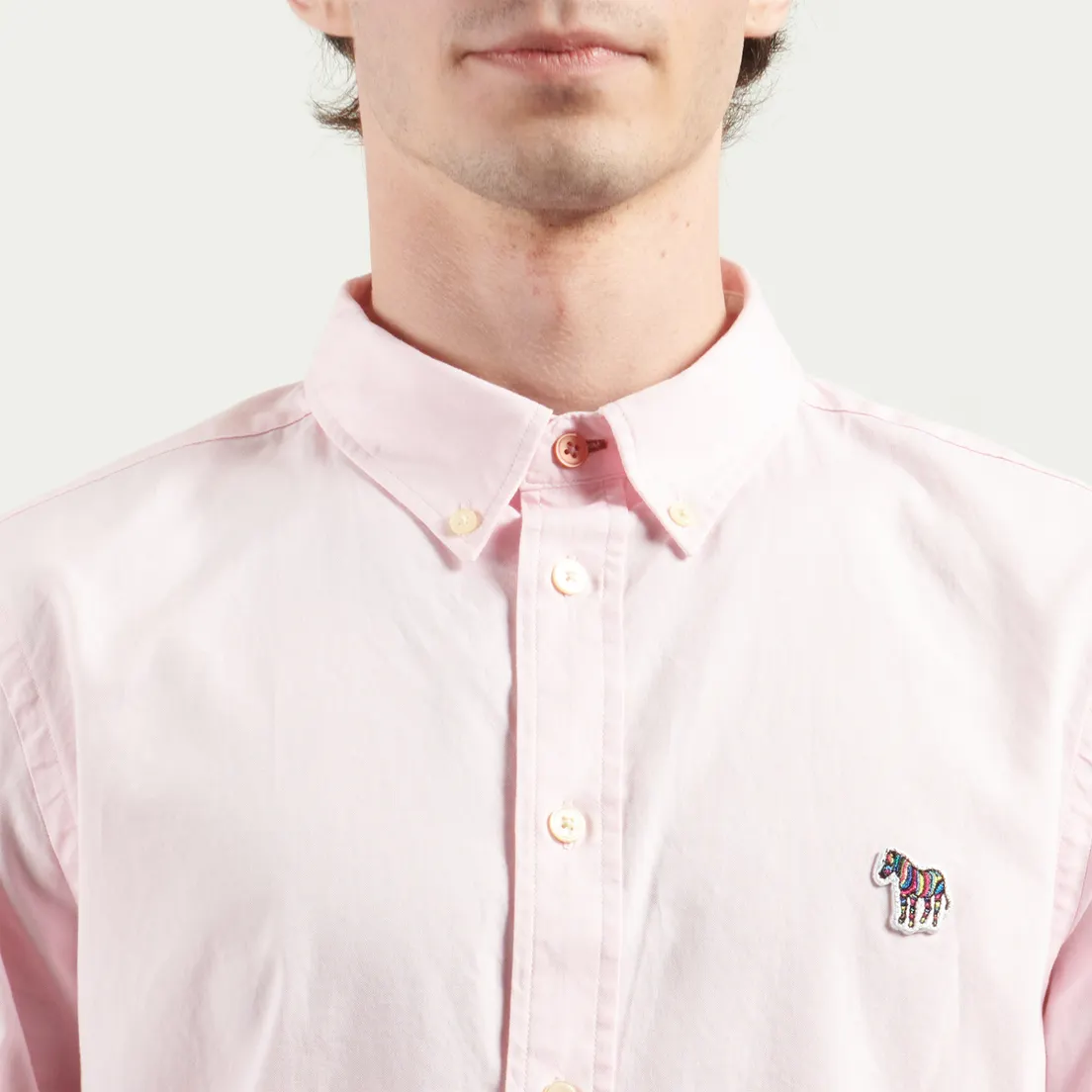 Paul Smith Мужская рубашка Zebra Logo Tailored Fit