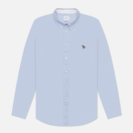  Мужская рубашка Paul Smith Zebra Logo Tailored Fit, цвет голубой, размер S