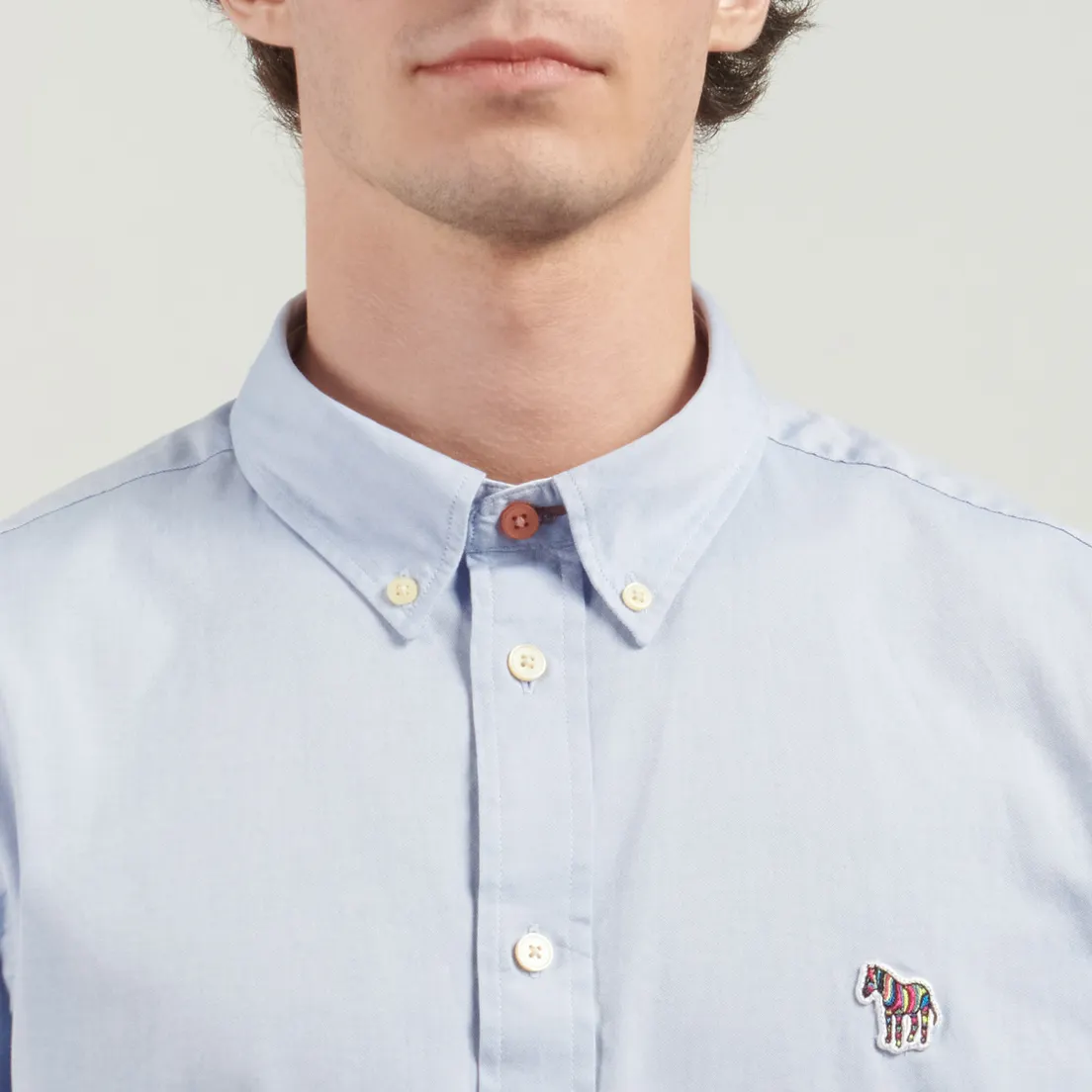 Paul Smith Мужская рубашка Zebra Logo Tailored Fit