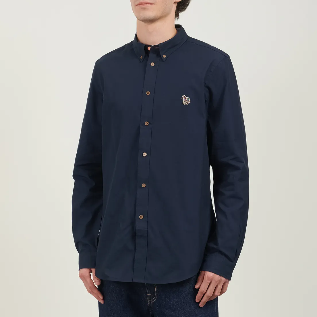 Paul Smith Мужская рубашка Zebra Logo Tailored Fit