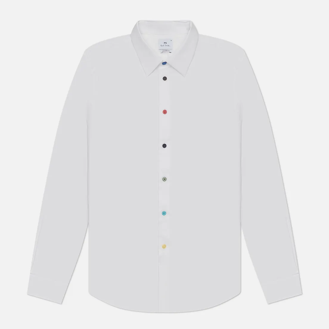 Paul Smith Мужская рубашка Multicolour Buttons Tailored Fit