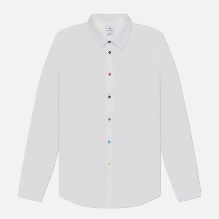   Brandshop Мужская рубашка Paul Smith Multicolour Buttons Tailored Fit, цвет белый, размер S