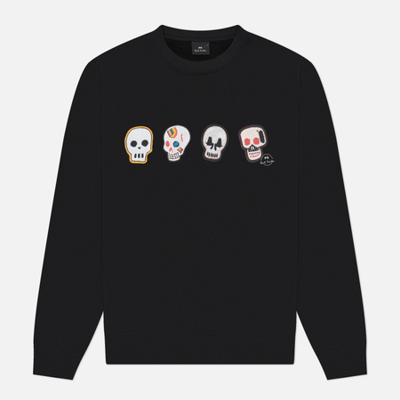 Мужская толстовка Paul Smith Casual Fit Skulls, цвет чёрный, размер XXL