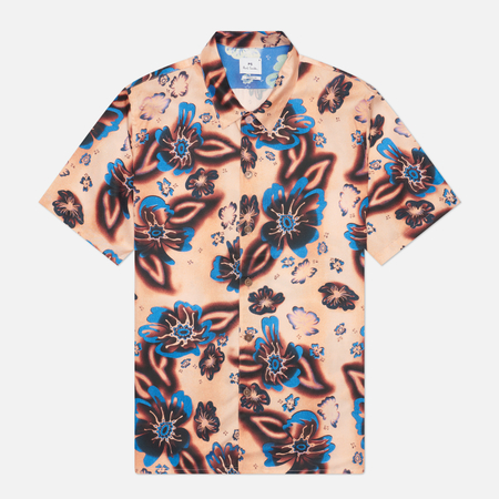 Мужская рубашка Paul Smith Casual Fit Short Sleeve, цвет оранжевый, размер S