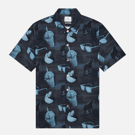 Мужская рубашка Paul Smith Casual Fit Cotton, цвет синий, размер S