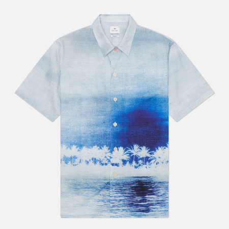 Мужская рубашка Paul Smith Casual Fit, цвет голубой, размер S