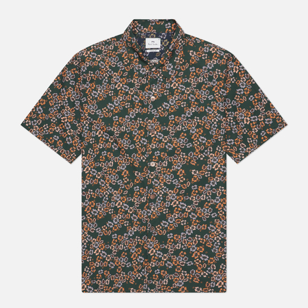 Мужская рубашка Paul Smith Casual Fit Cotton, цвет зелёный, размер S