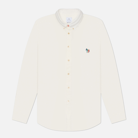 Мужская рубашка Paul Smith Zebra Logo Regular Fit, цвет белый, размер L