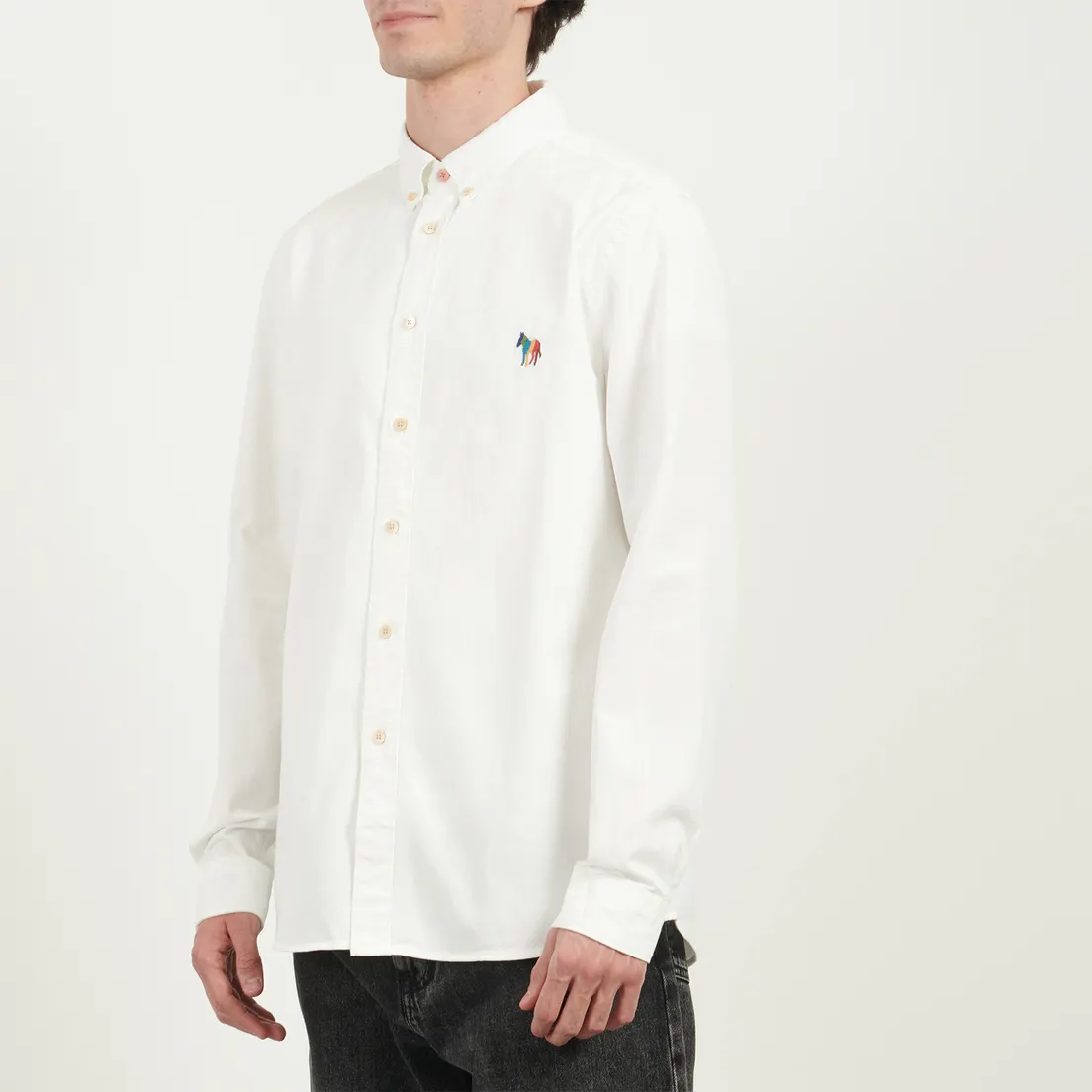 Paul Smith Мужская рубашка Zebra Logo Regular Fit