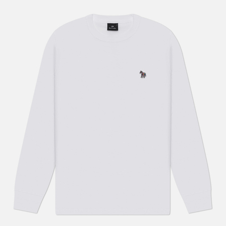  Мужской лонгслив Paul Smith Zebra Logo Regular, цвет белый, размер L