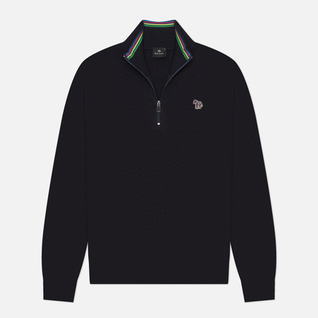 Мужской свитер Paul Smith Zip Neck Zebra Bad, цвет синий, размер S