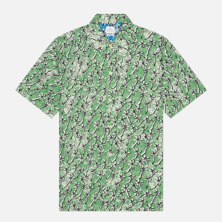 Мужская рубашка Paul Smith Casual Fit, цвет зелёный, размер XXL