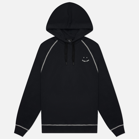 Мужская толстовка Paul Smith PS Happy Embroidered Hoodie, цвет чёрный, размер XL