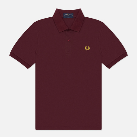   Brandshop Мужское поло Fred Perry M3, цвет бордовый, размер 38