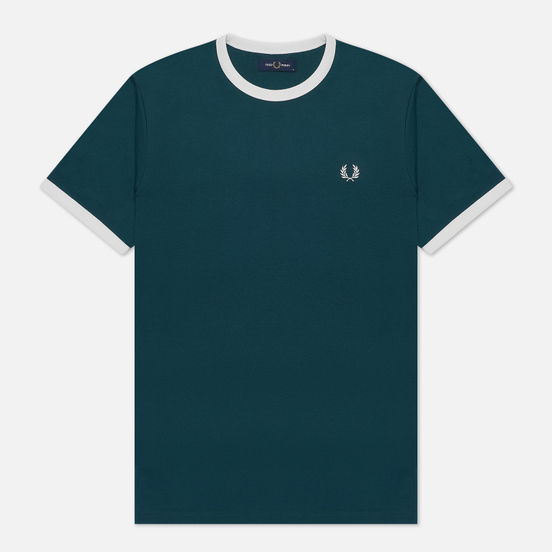 Мужская футболка Fred Perry Ringer Petrol Blue