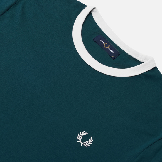 Мужская футболка Fred Perry Ringer Petrol Blue