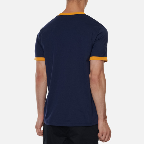 Мужская футболка Fred Perry Ringer Carbon Blue/White