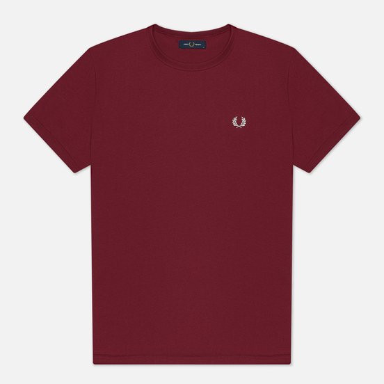 Мужская футболка Fred Perry Ringer Tawny Port/White