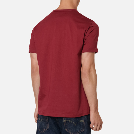Мужская футболка Fred Perry Ringer Tawny Port/White