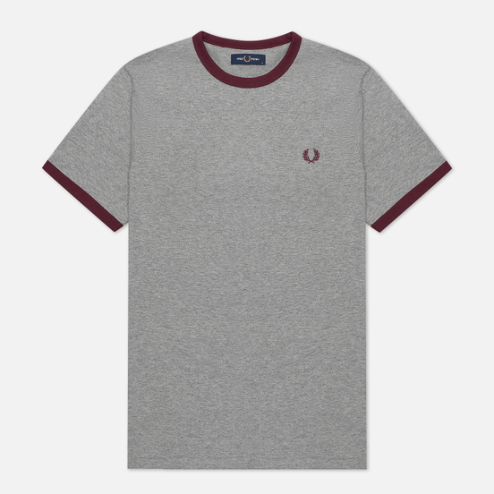 Мужская футболка Fred Perry Ringer Steel Marl