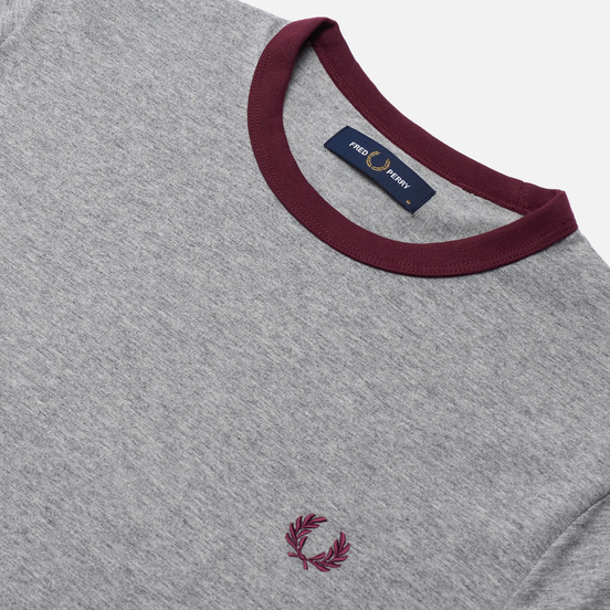 Мужская футболка Fred Perry Ringer Steel Marl