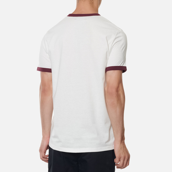 Мужская футболка Fred Perry Ringer Snow White/Black/Black