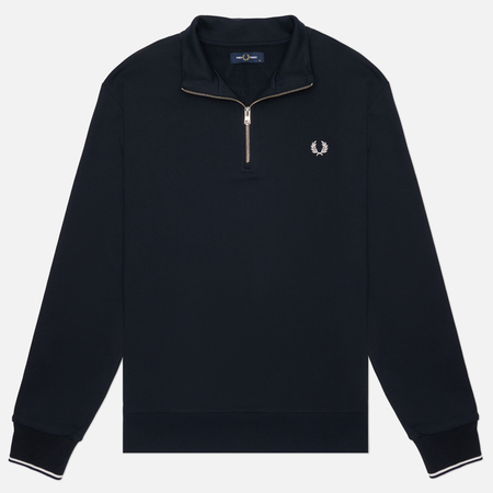 Мужская толстовка Fred Perry Half Zip, цвет синий, размер XXL