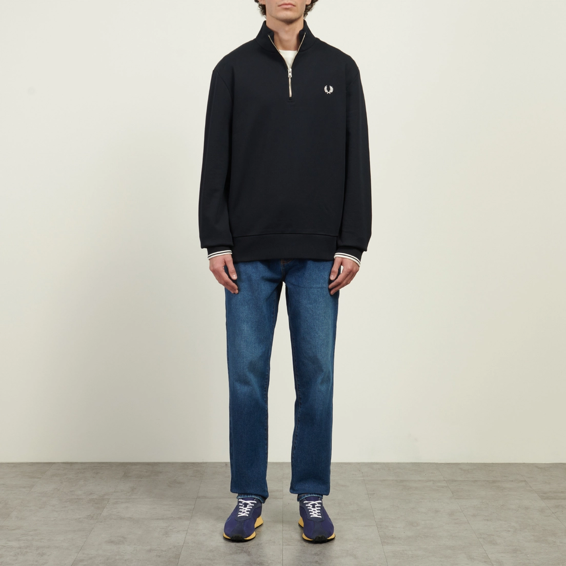 Fred Perry Мужская толстовка Half Zip