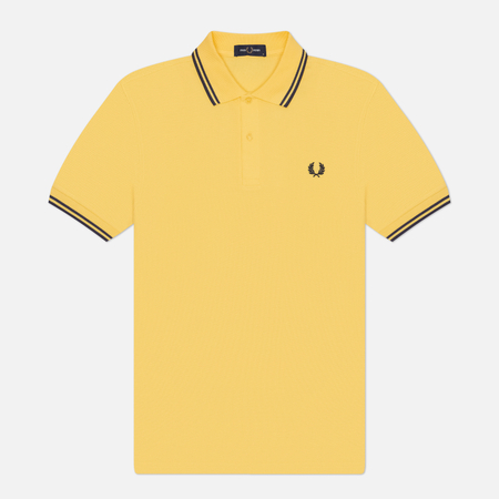 Мужское поло Fred Perry M3600 Twin Tipped, цвет жёлтый