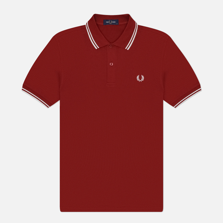 Мужское поло Fred Perry M3600 Twin Tipped, цвет красный, размер XXL