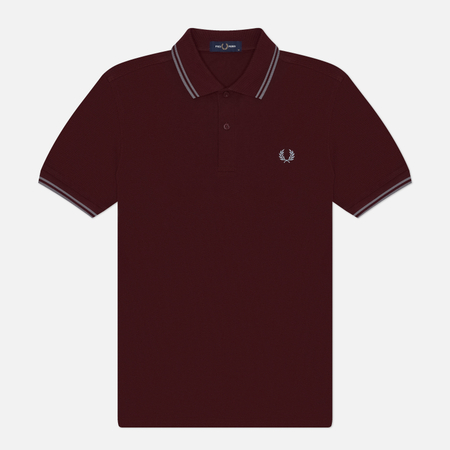 Мужское поло Fred Perry M3600 Twin Tipped, цвет бордовый, размер XL