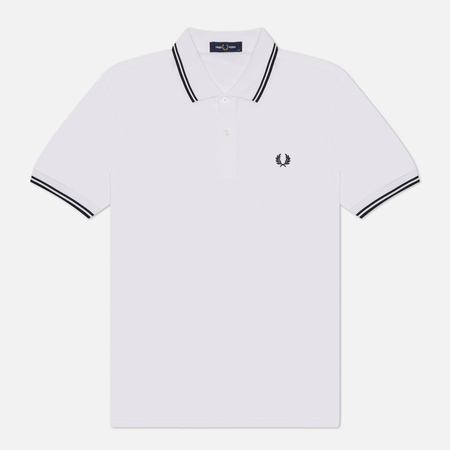  Мужское поло Fred Perry M3600, цвет белый, размер M
