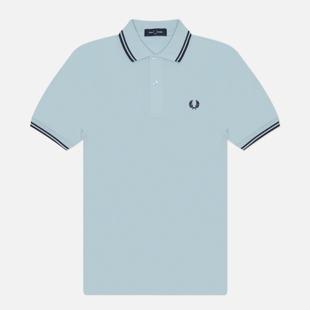 Мужское поло Fred Perry M3600 Twin Tipped, цвет голубой