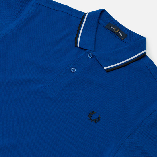 Мужское поло Fred Perry M3600 Twin Tipped Cobalt/White/Black