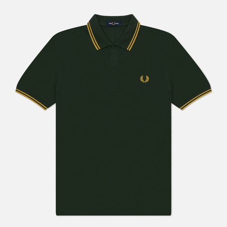  Мужское поло Fred Perry M3600, цвет зелёный, размер XL