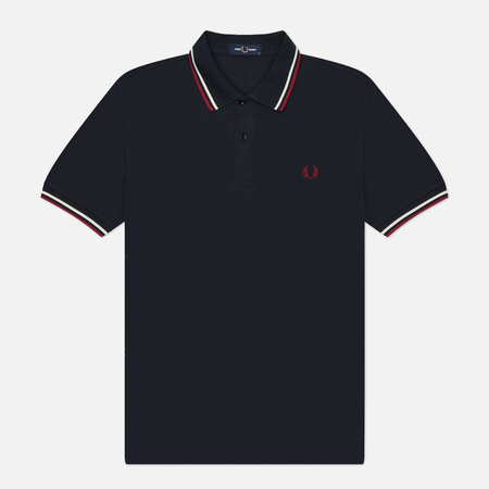 Мужское поло Fred Perry M3600 Twin Tipped, цвет синий, размер M