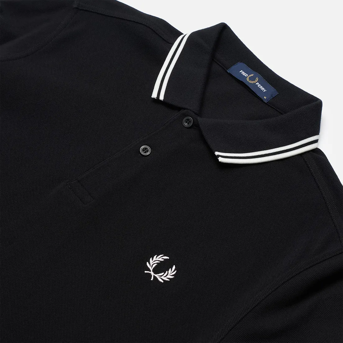 Fred Perry Мужской лонгслив Polo Twin Tipped
