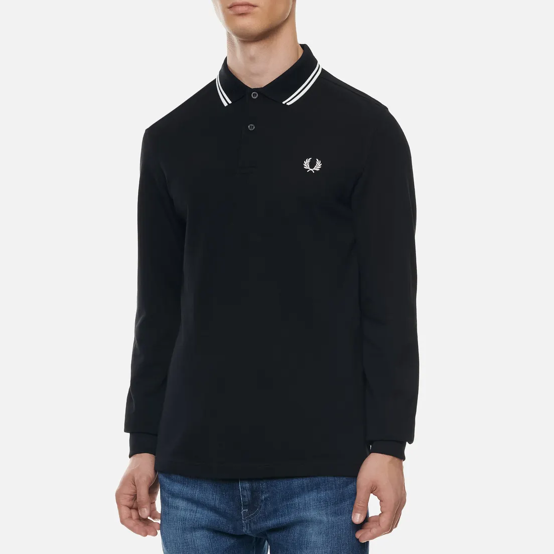 Fred Perry Мужской лонгслив Polo Twin Tipped