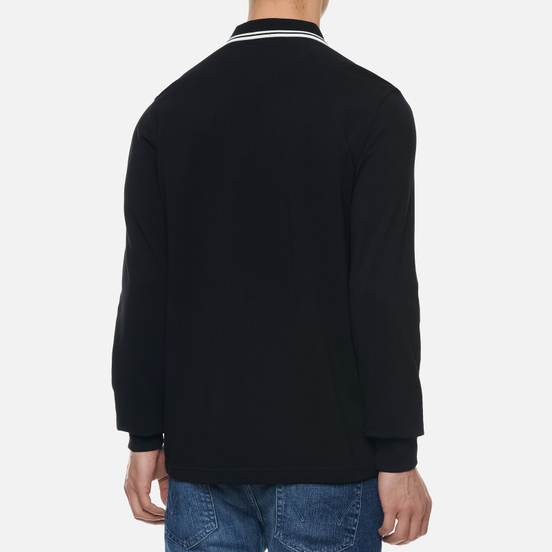 Мужской лонгслив Fred Perry Polo Twin Tipped Black/Porcelain
