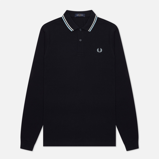 Мужской лонгслив Fred Perry Polo Twin Tipped Navy/Snow White/Ice