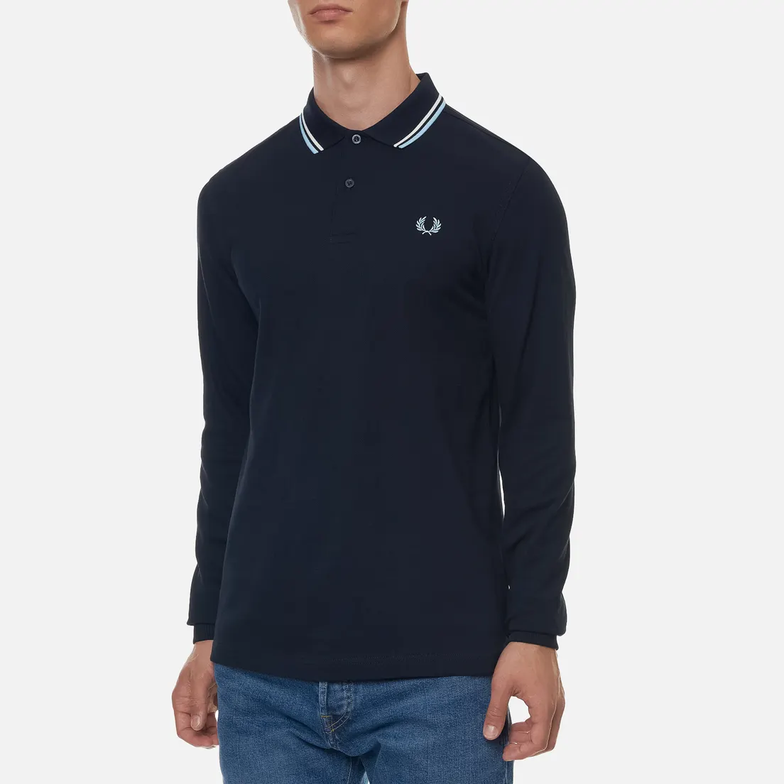 Fred Perry Мужской лонгслив Polo Twin Tipped