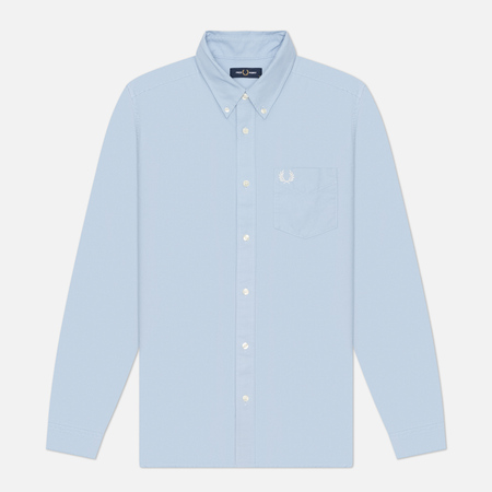  Мужская рубашка Fred Perry Oxford Regular, цвет голубой, размер XL