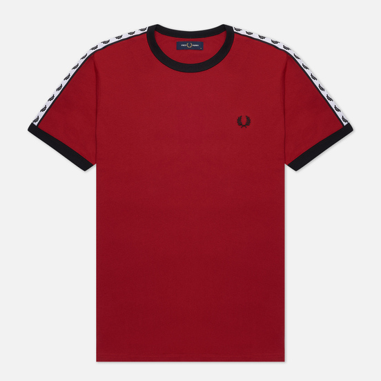 Мужская футболка Fred Perry Taped Ringer Deep Red