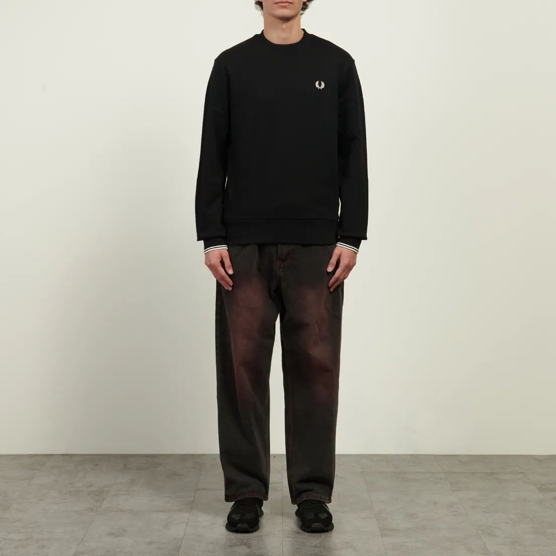 Fred Perry Мужская толстовка Crew Neck