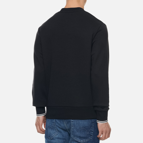 Мужская толстовка Fred Perry Crew Neck Black/White