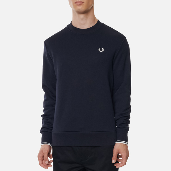 Мужская толстовка Fred Perry Crew Neck Navy/White