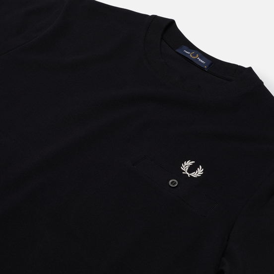 Мужская футболка Fred Perry Modernist Streetwear Pocket Detail Pique Black
