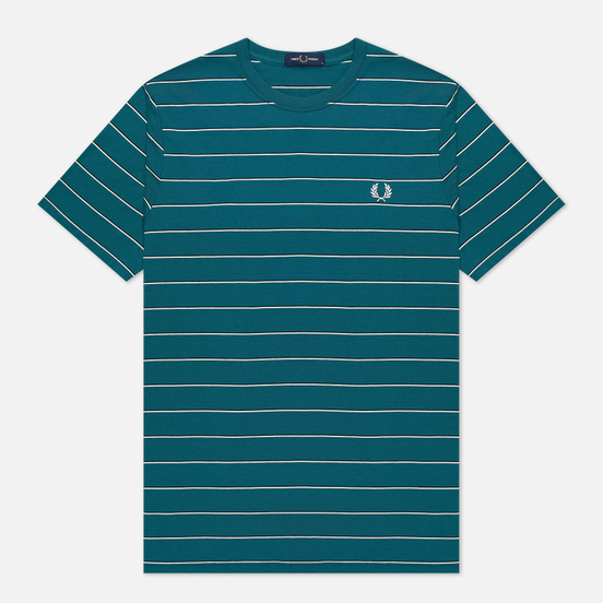 Мужская футболка Fred Perry Colour Block Fine Stripe Light Petrol