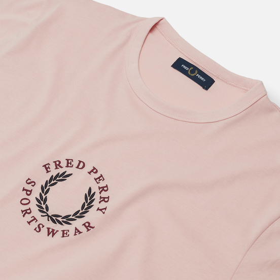 Мужская футболка Fred Perry Modernist Streetwear Branded Silver Pink